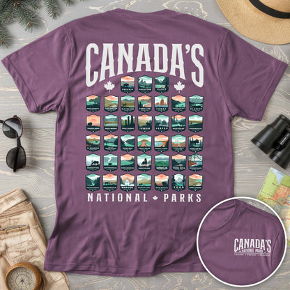 Canada's National Parks "Badges" Comfort Colors T-shirt