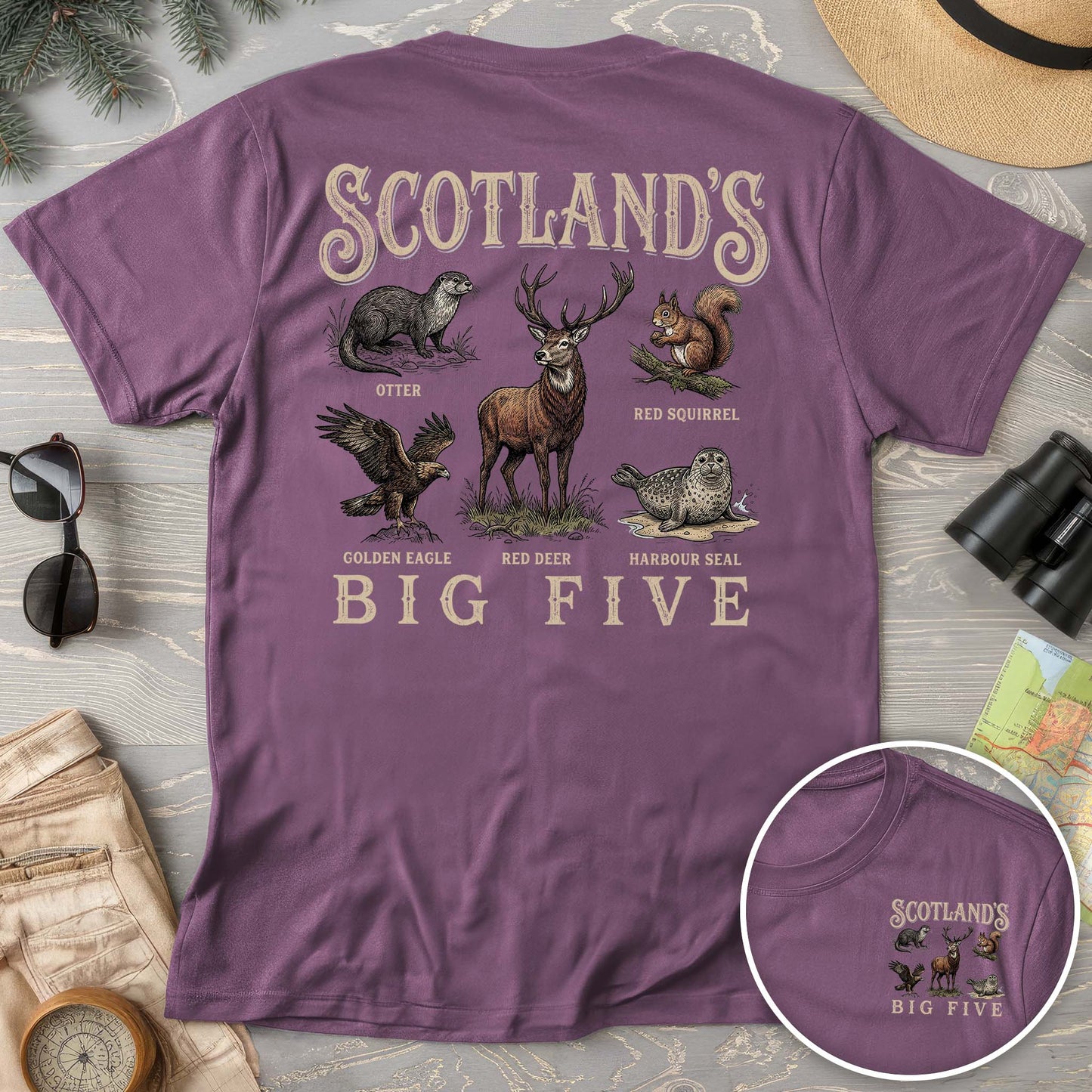 Scotland's Big Five Comfort Colors T-shirt