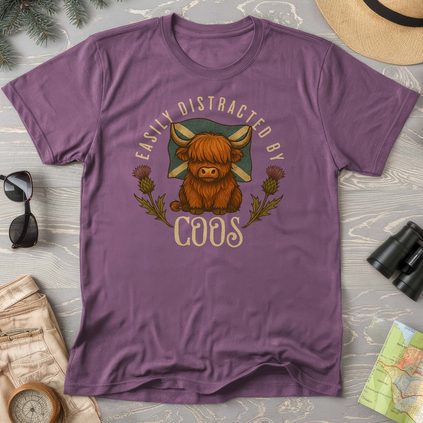 Easily Distracted By Coos Comfort Colors T-Shirt
