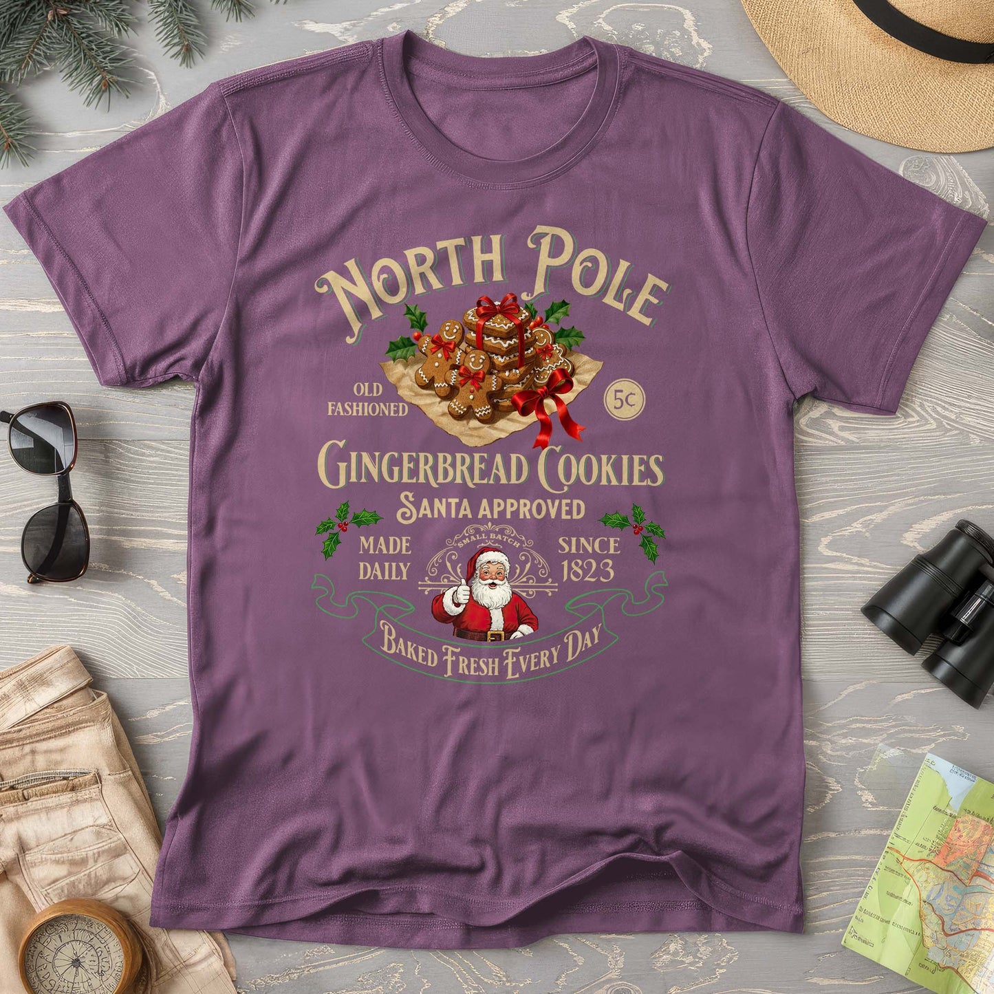 North Pole Gingerbread Cookies Comfort Colors T-Shirt