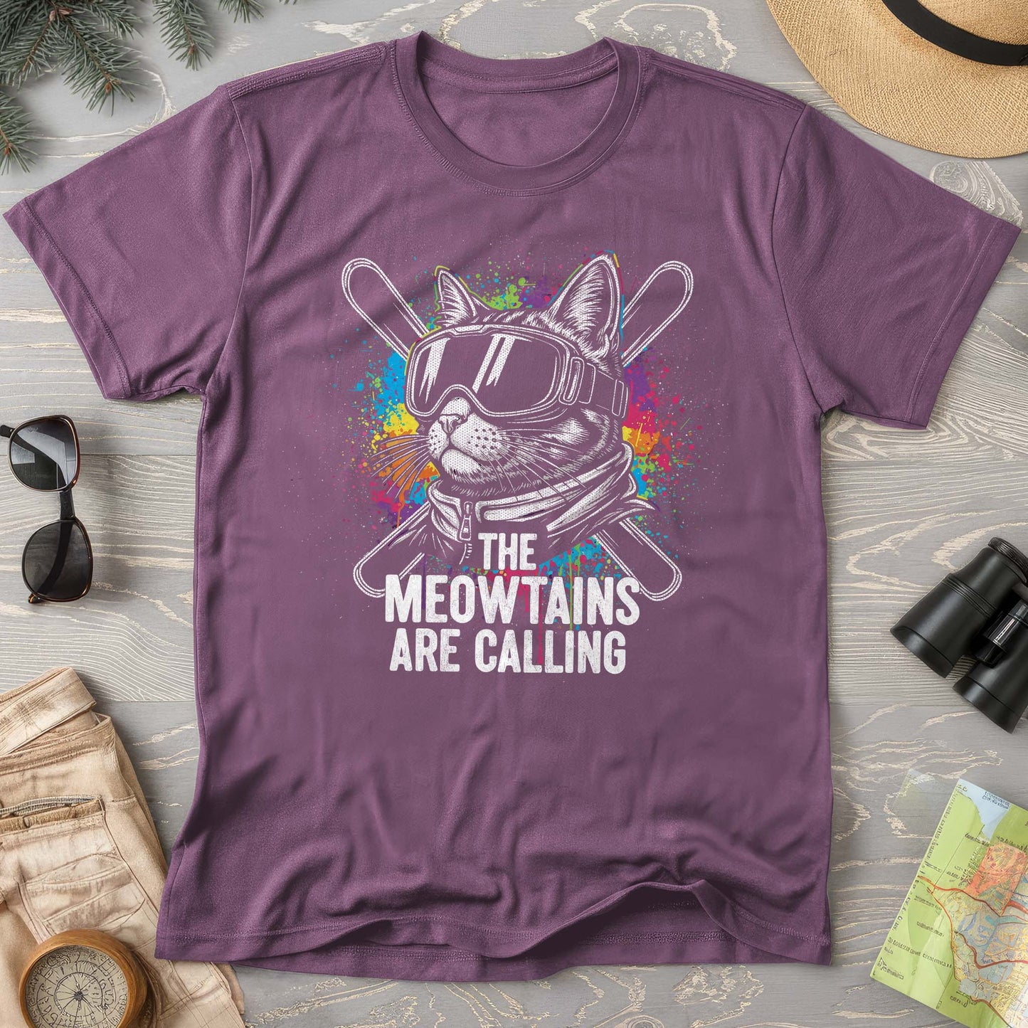 The Meowtains are Calling Comfort Colors T-shirt