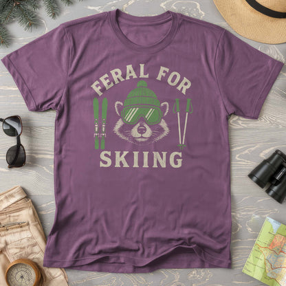 Feral for Skiing Comfort Colors T-shirt