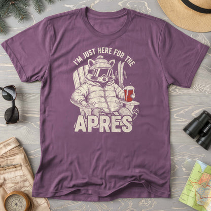 Just Here for the Apres "Raccoon" Comfort Colors T-shirt