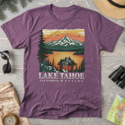 Lake Tahoe Emerald Bay Sunset Comfort Colors T-shirt