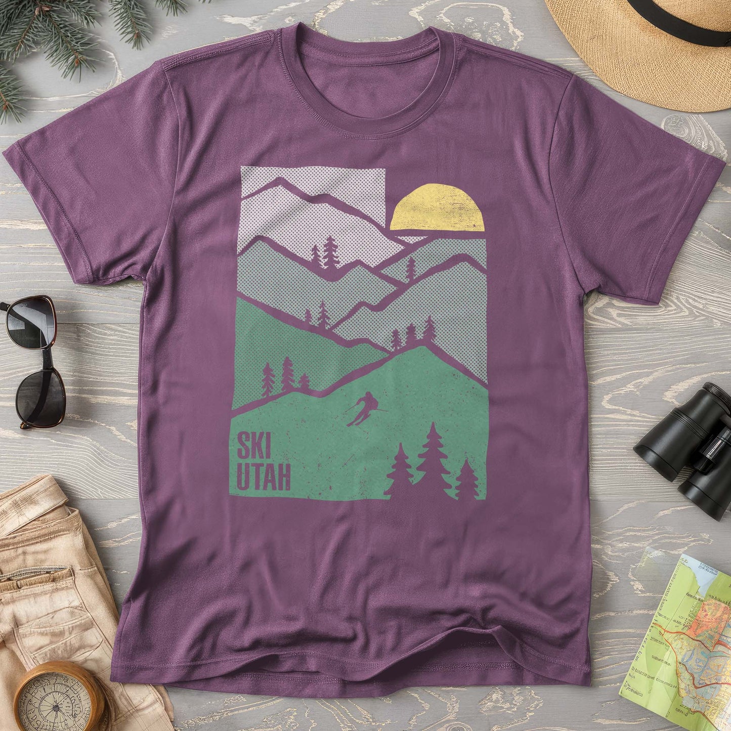 Ski Utah Mountains T-Shirt