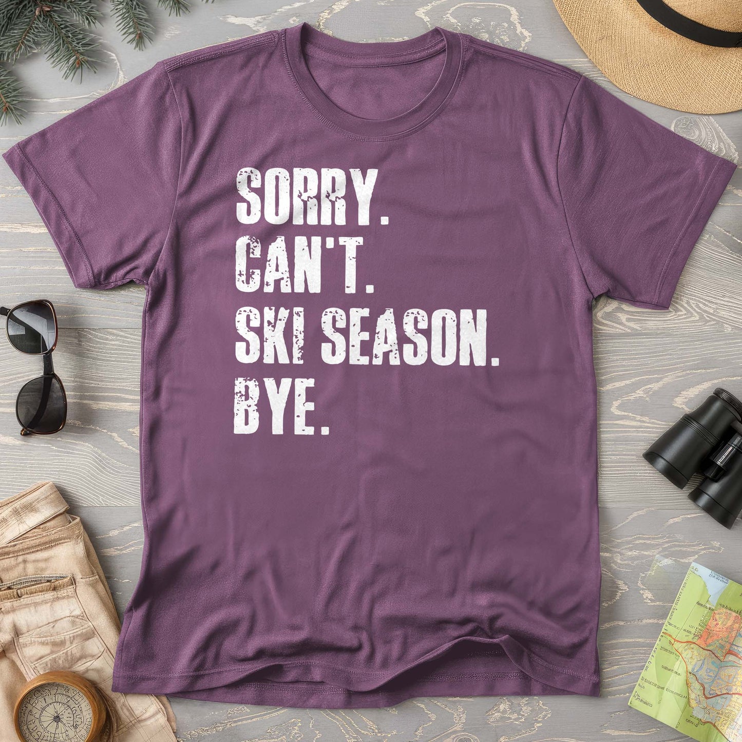 Sorry Ski Season Comfort Colors T-shirt