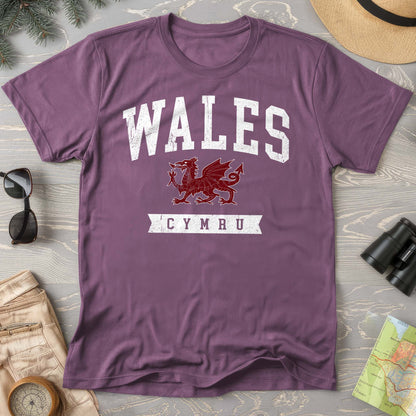 Wales Varsity Dragon Comfort Colors T-shirt