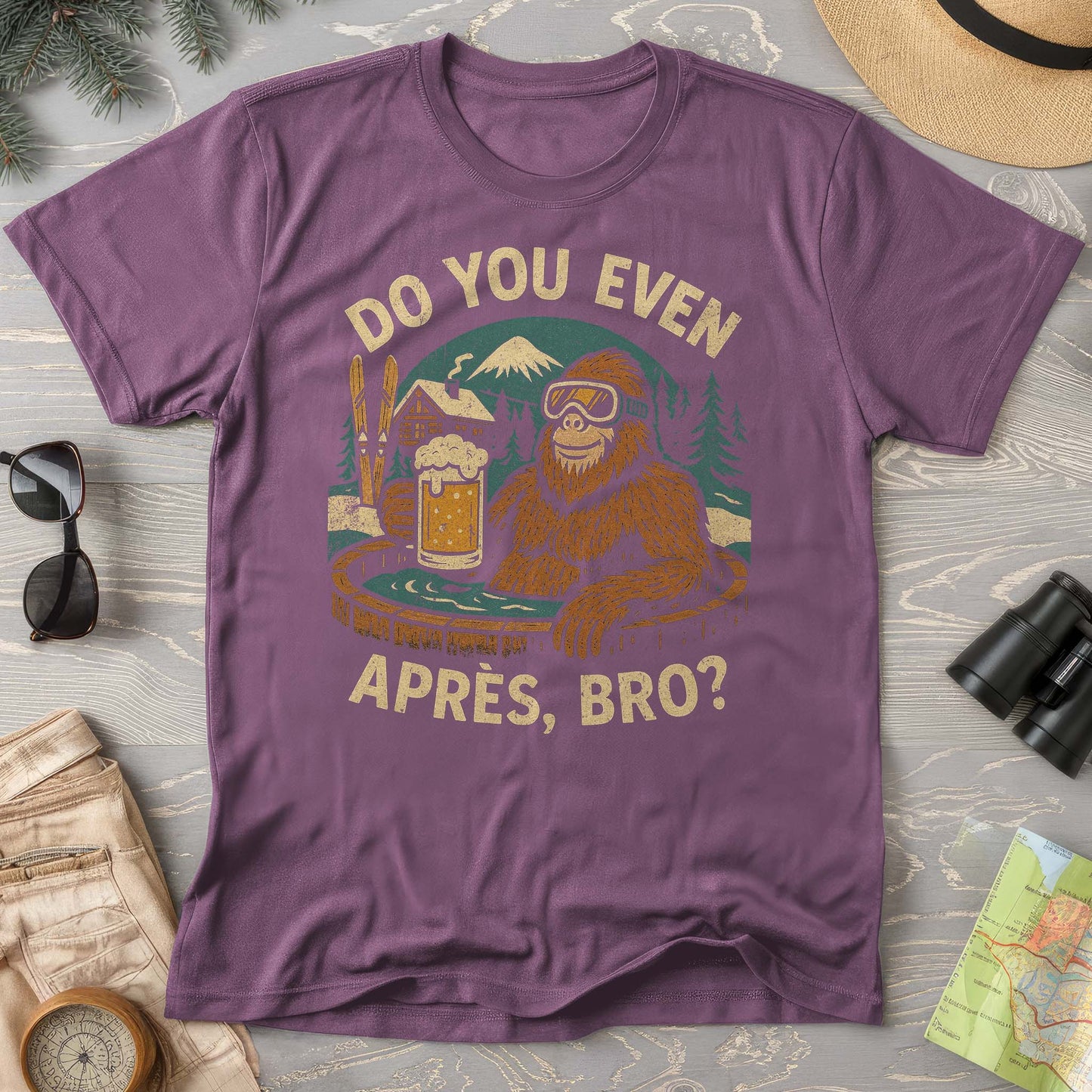 Bigfoot Apres Comfort Colors Tshirt
