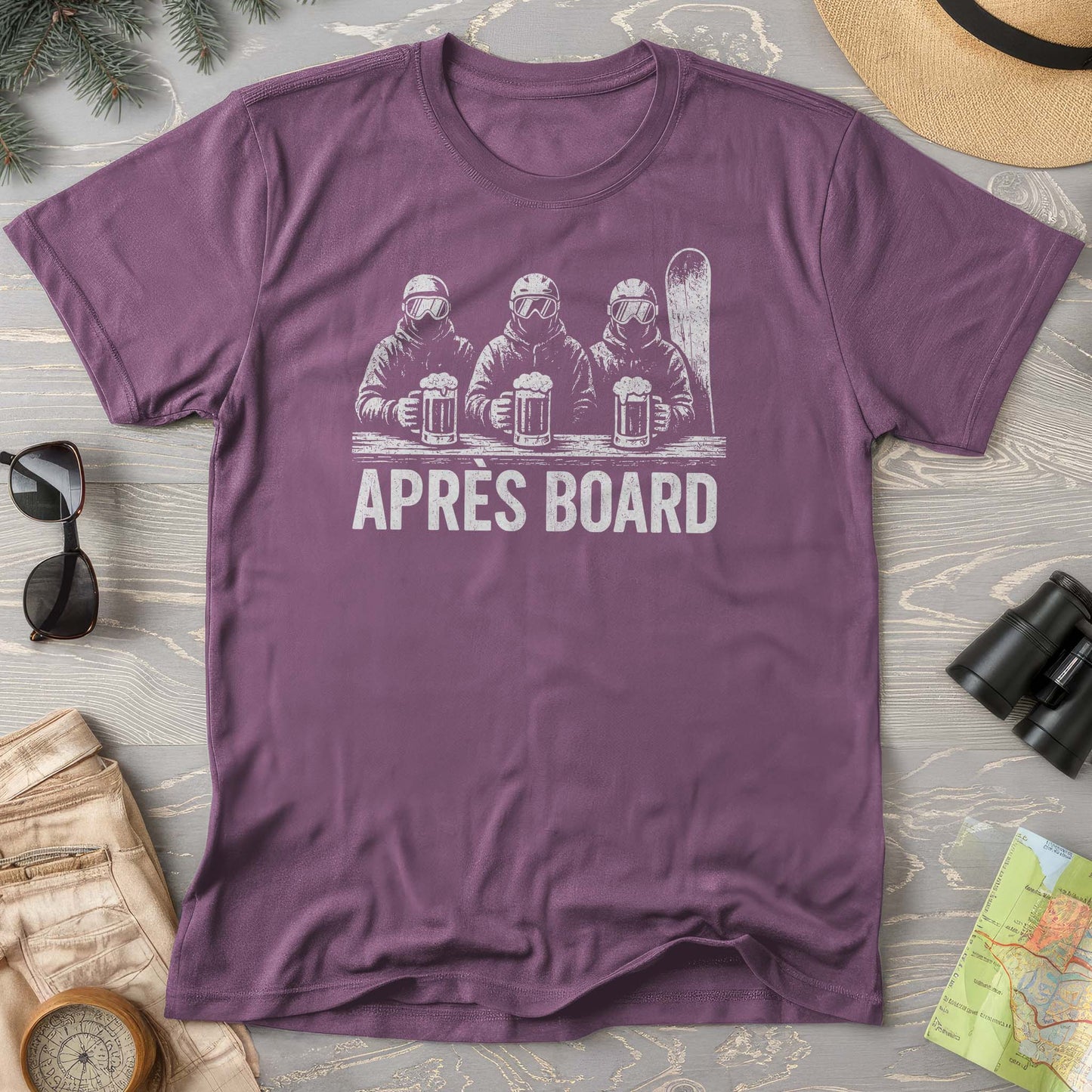 "Apres Board" Snowboard Comfort Colors T-shirt