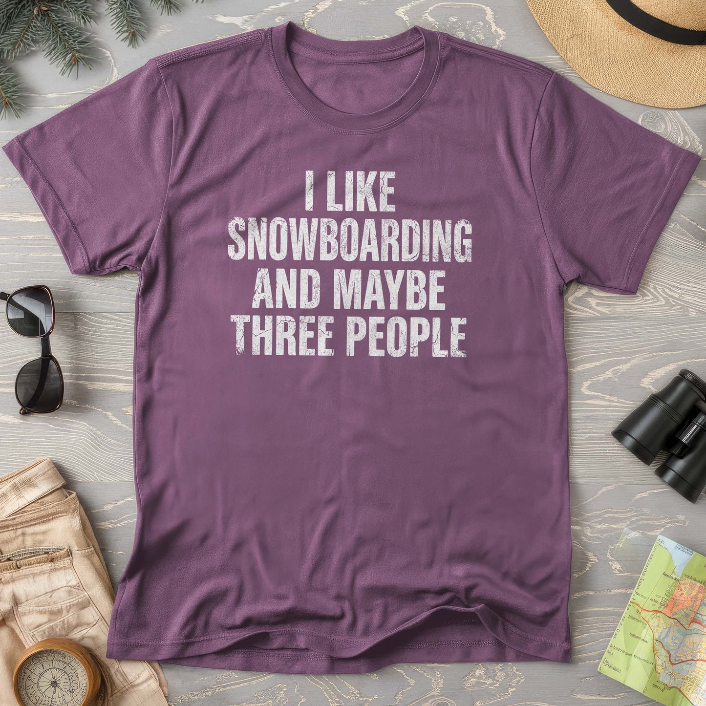 I Like Snowboarding Comfort Colors T-shirt