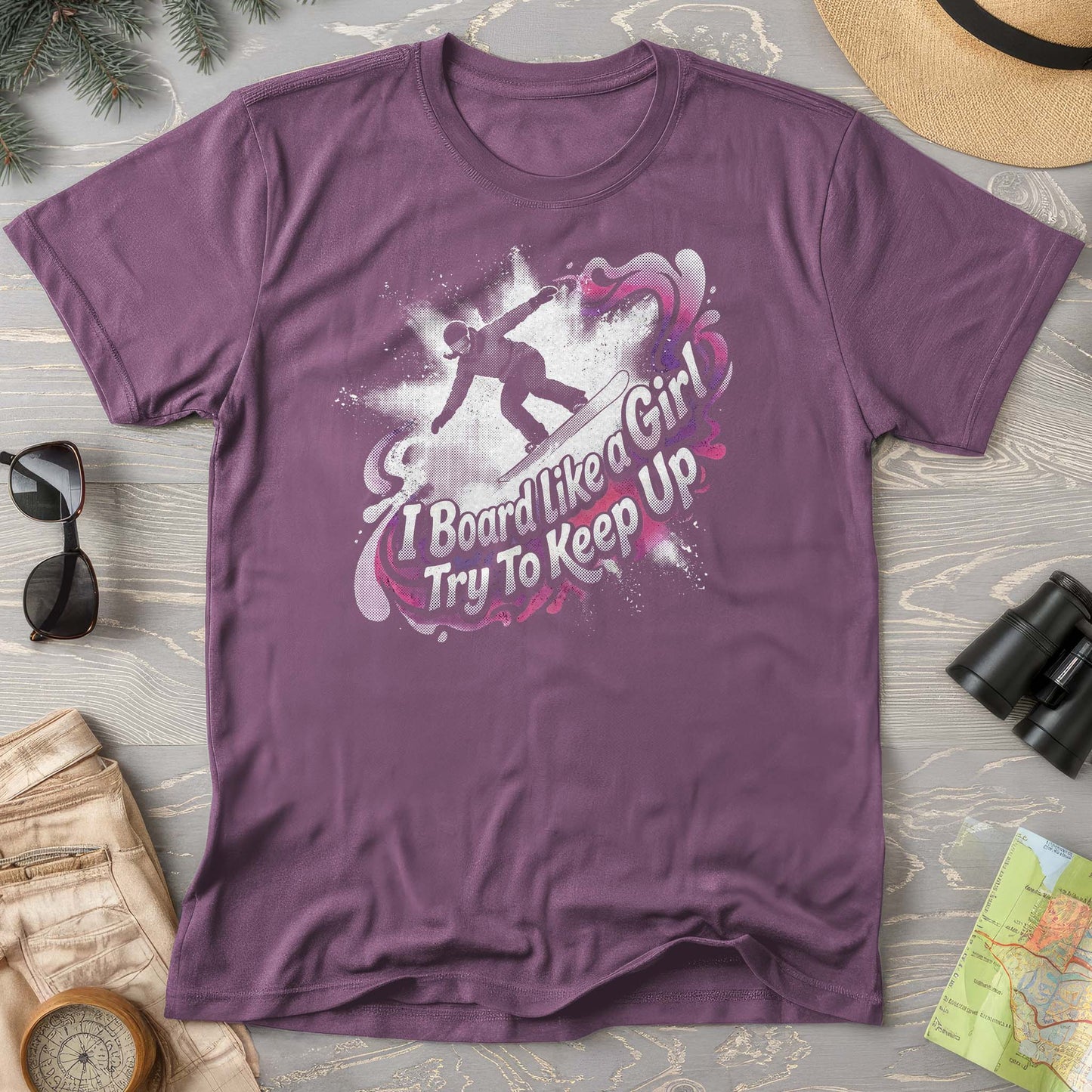 Board Like a Girl Comfort Colors T-shirt