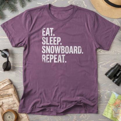 Eat Sleep Snowboard T-shirt