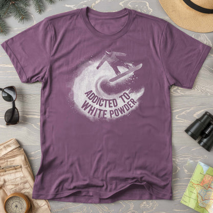 White Powder Snowboard T-shirt