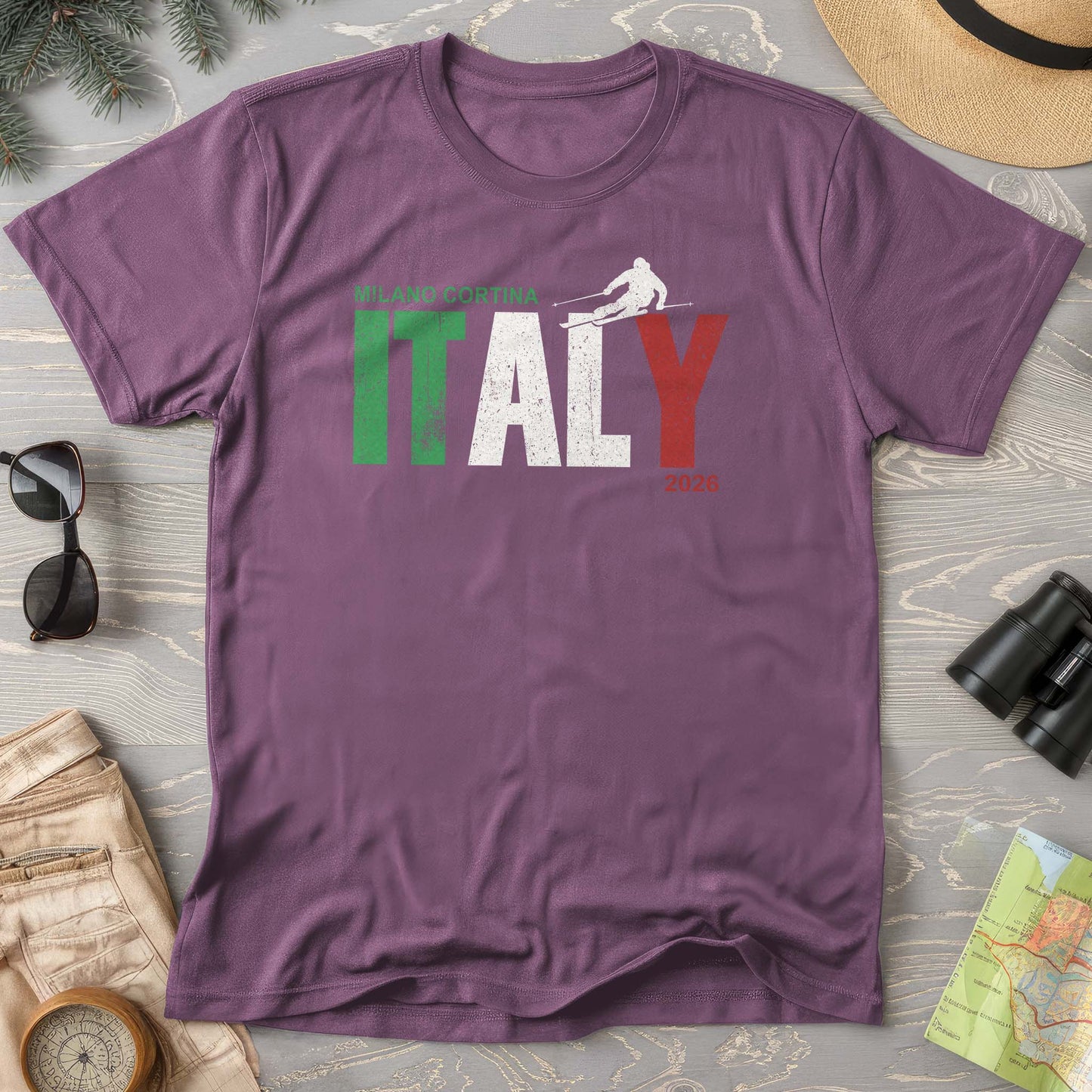 Milano Cortina Skier T-Shirt