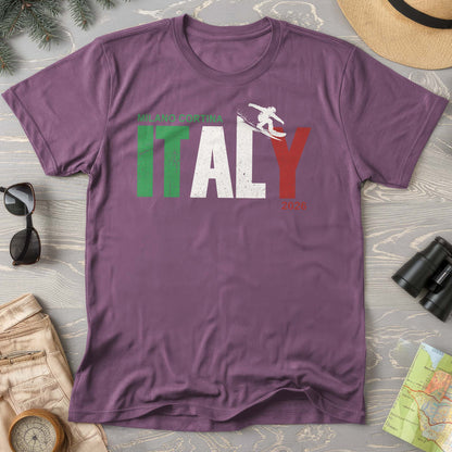Milano Cortina Snowboarder T-Shirt