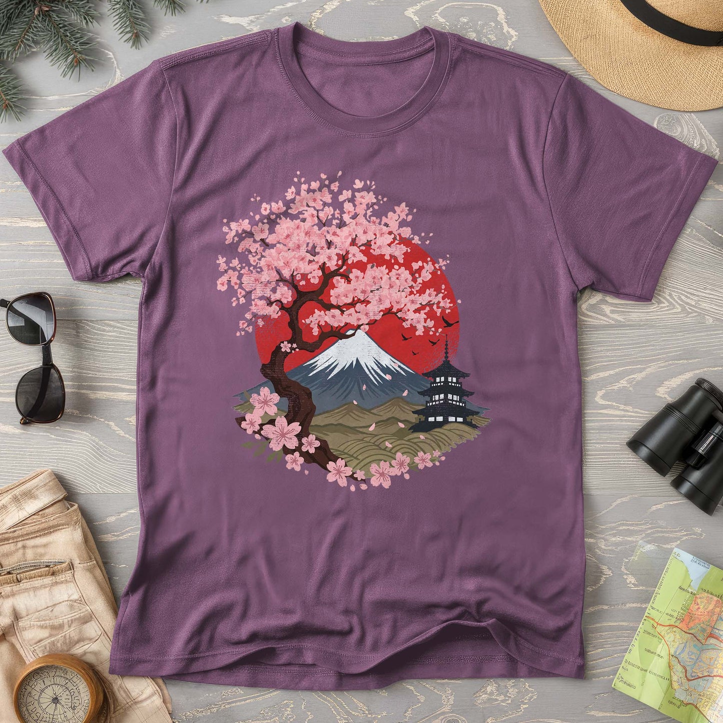 Mount Fuji Cherry Blossoms T-Shirt