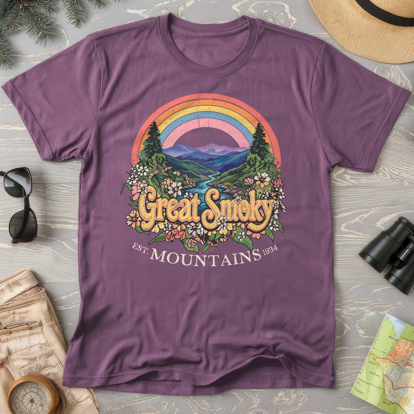 Smoky Mountains Rainbow T-Shirt
