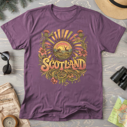 Scotland Retro Burst T-Shirt
