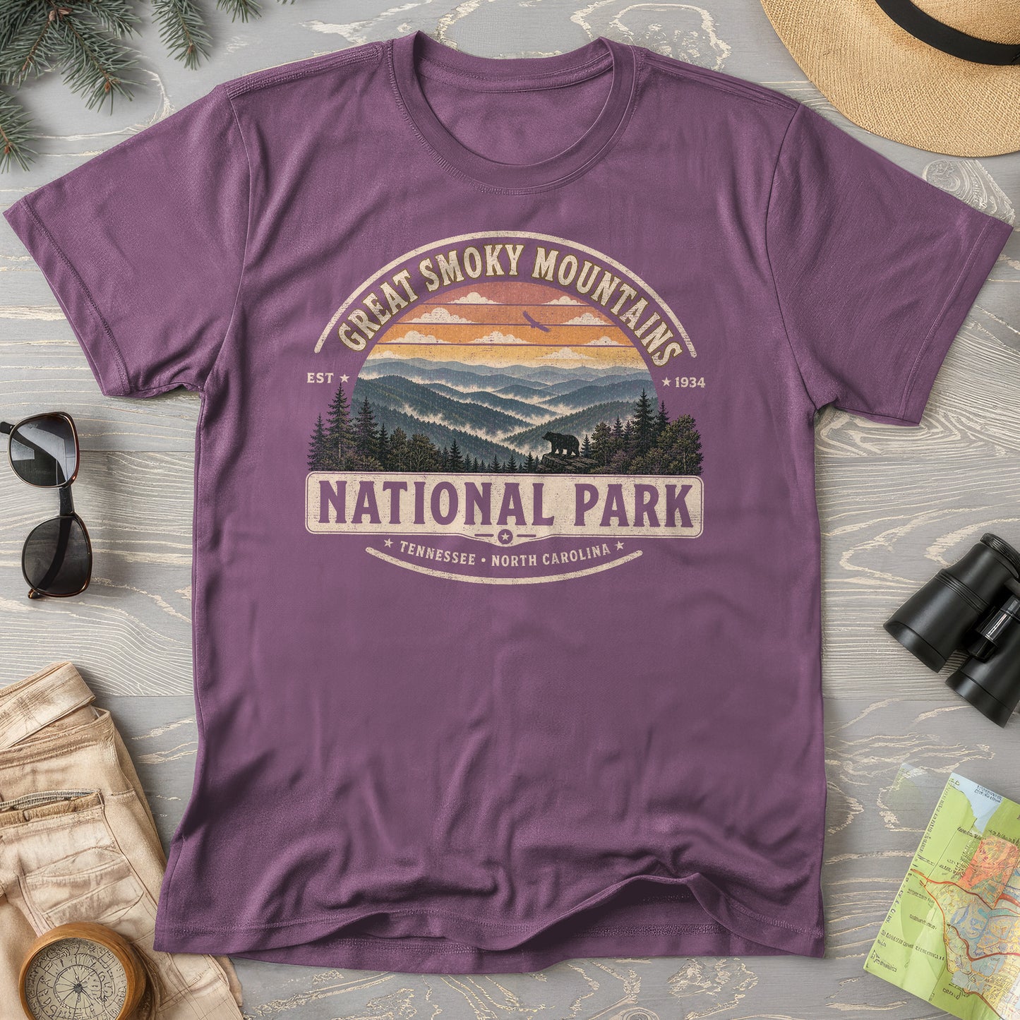Great Smoky Mountains Medallion T-Shirt