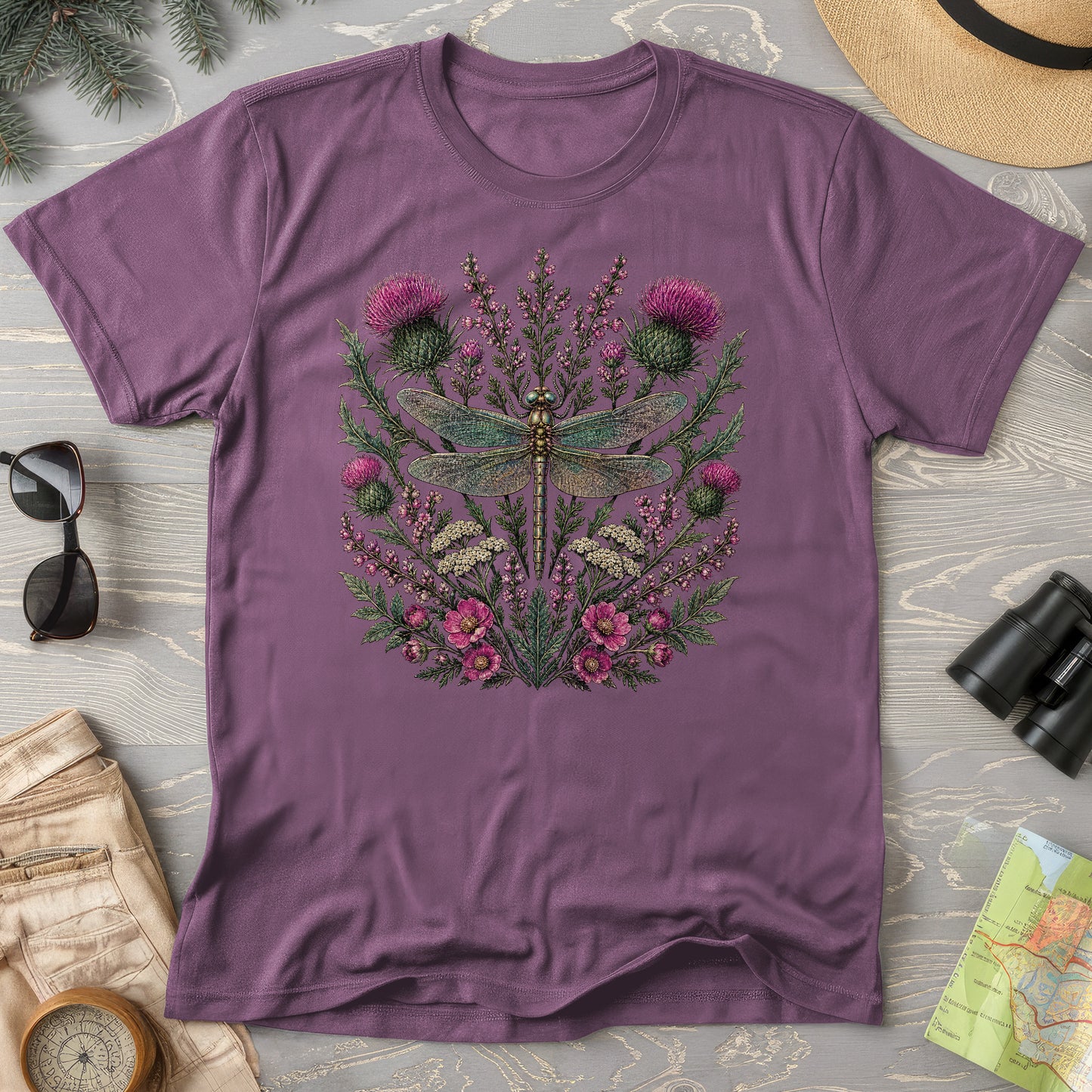 Wild Dragonfly Thistle T-Shirt
