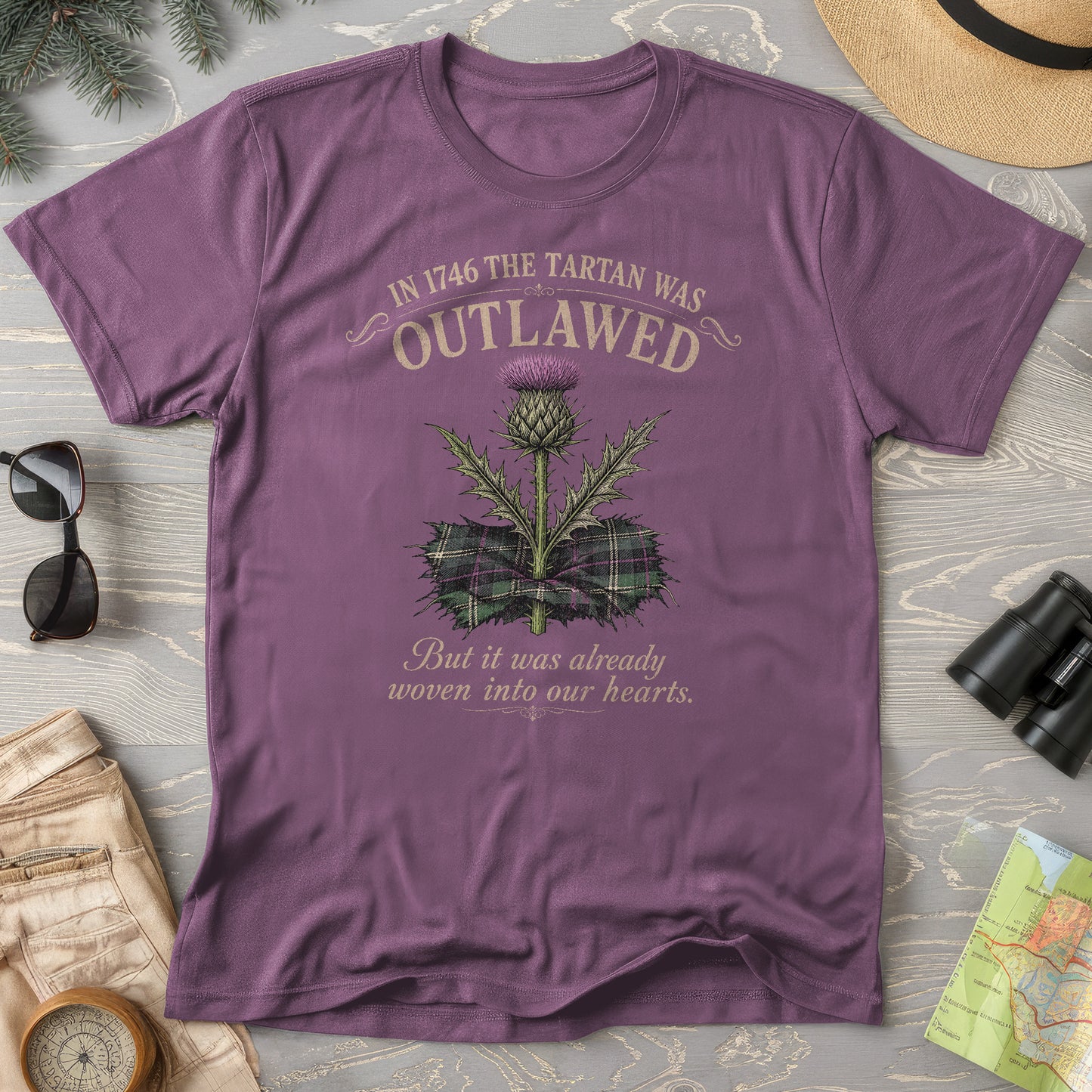 Outlawed Tartan T-Shirt