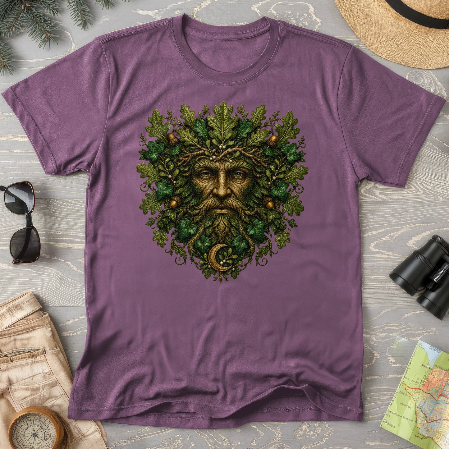 Green Man Moon T-Shirt