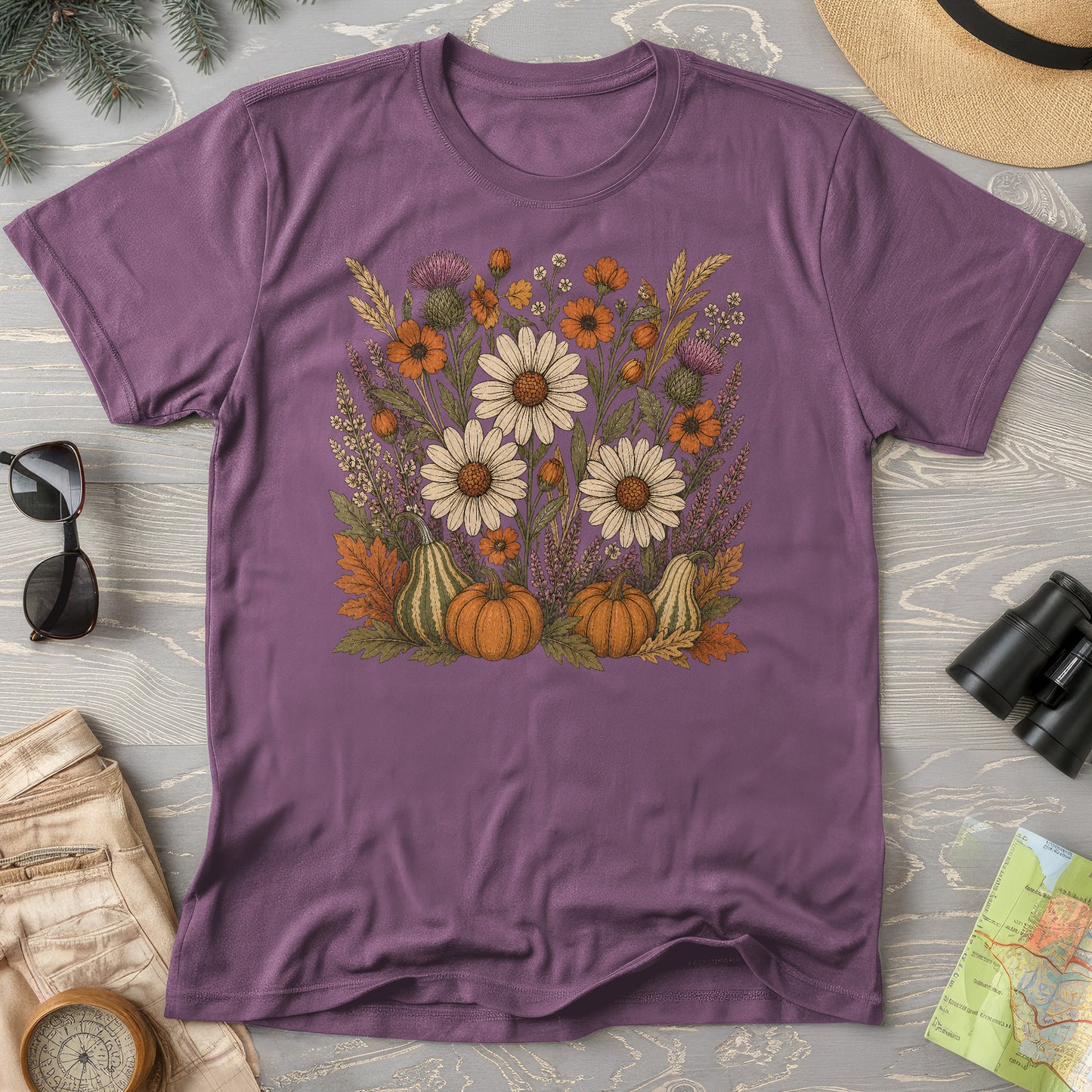Pumpkin Florals T-Shirt
