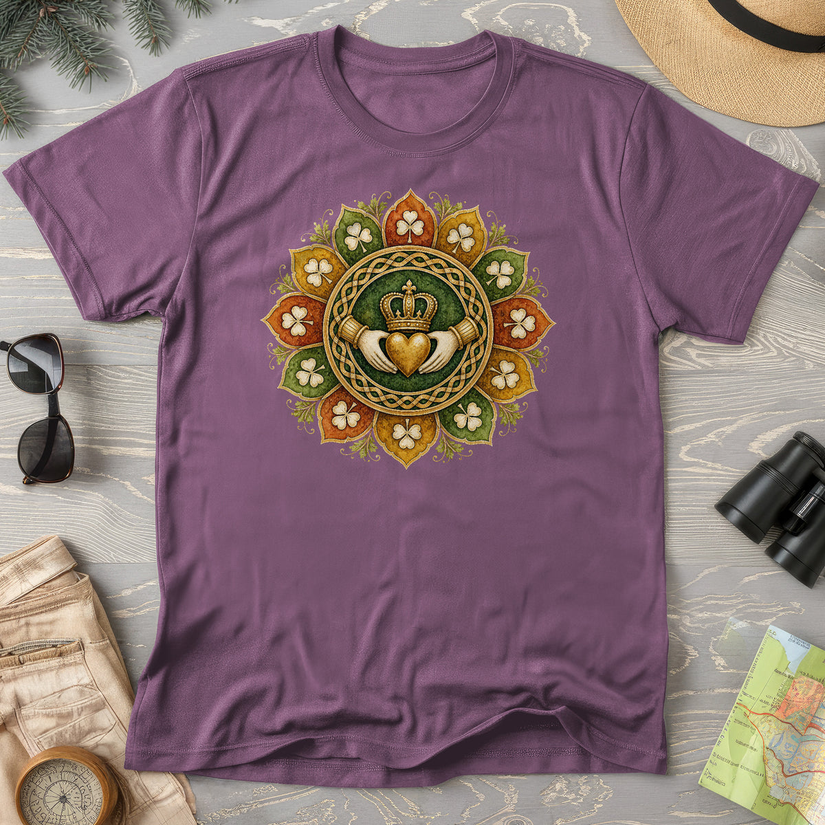Claddagh Fall Mandala T-Shirt