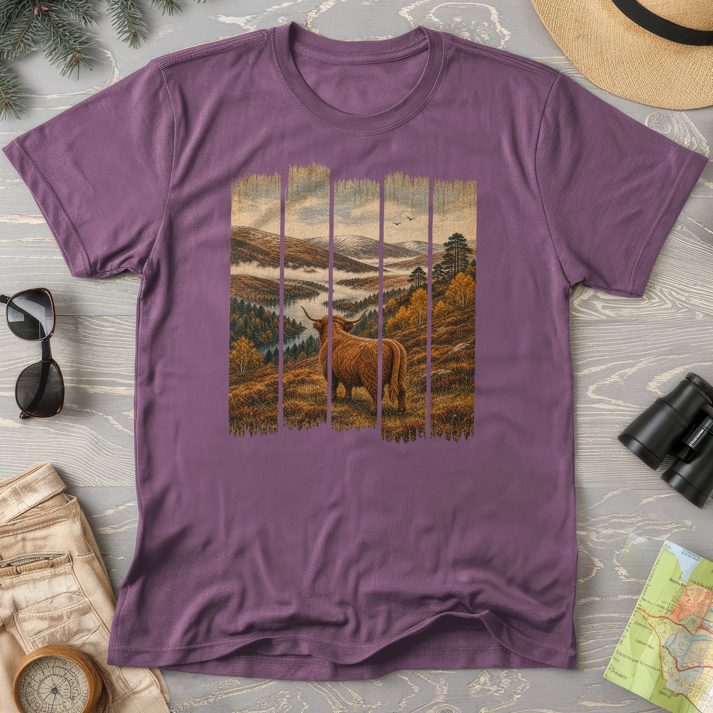 Scotland Coo Panels T-Shirt