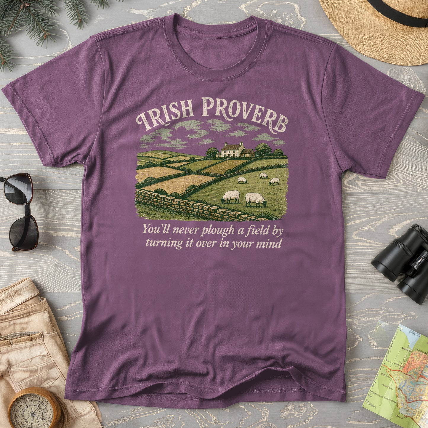 Plough Proverb T-Shirt