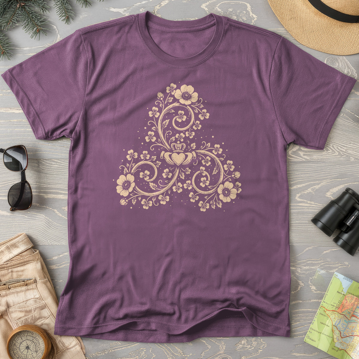 Triskele Shamrock Spiral T-Shirt