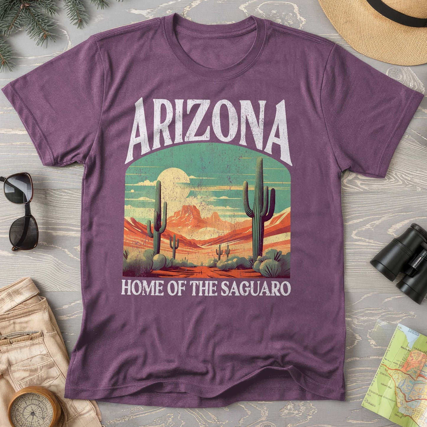 Arizona Saguaro "Big and Bold" Comfort Colors State T-Shirt
