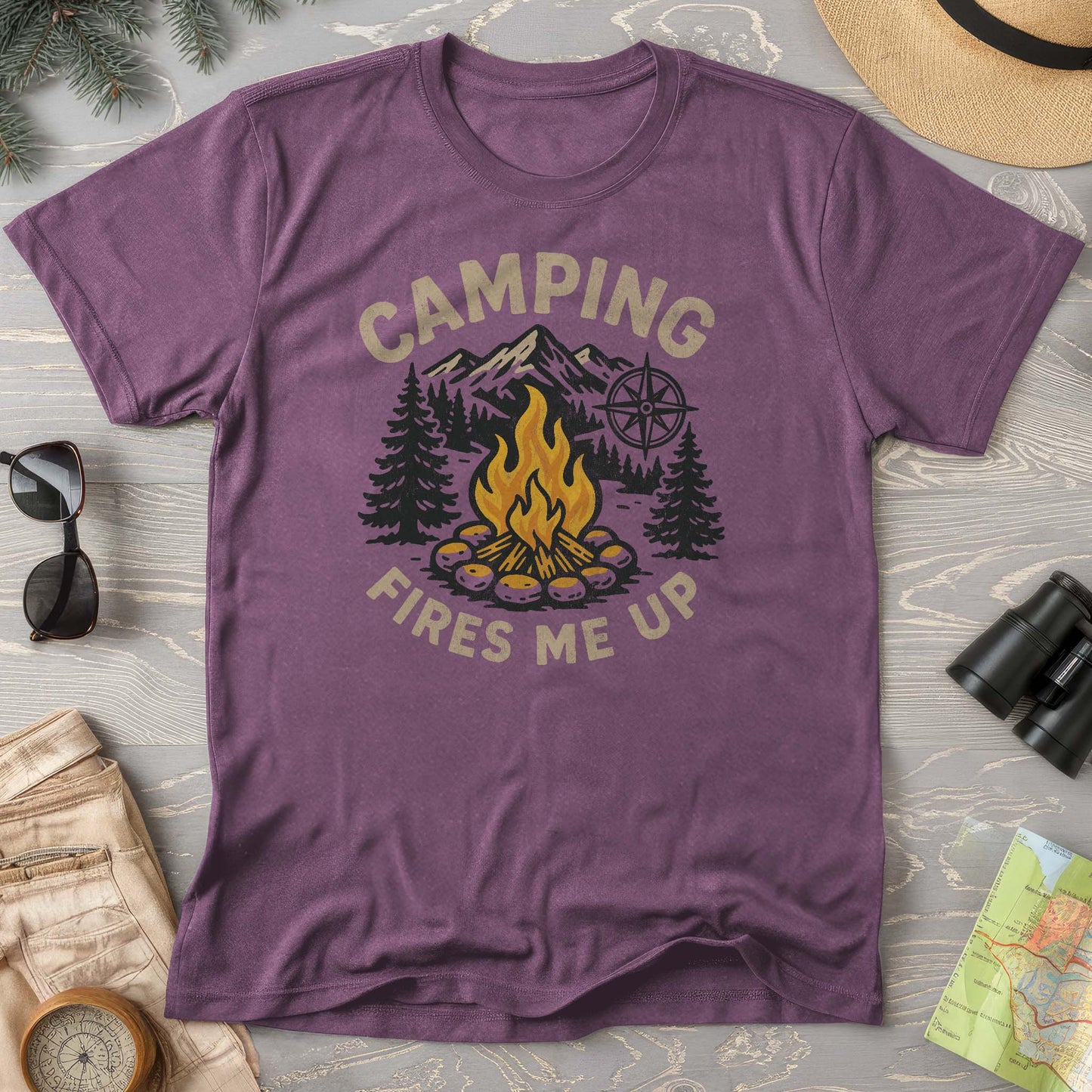 Camping Fires Me Up Comfort Colors T-Shirt