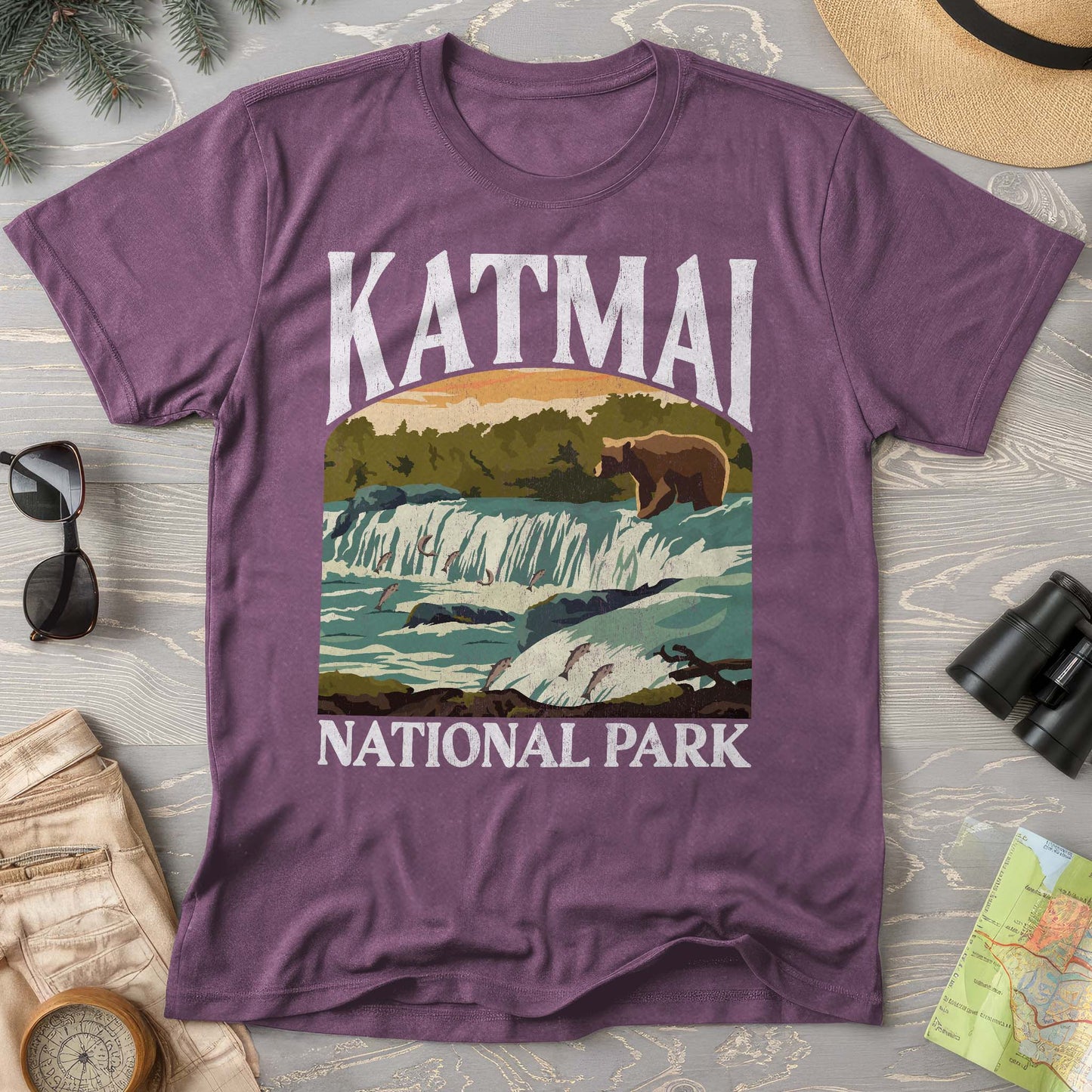 Katmai National Park "Big and Bold" Comfort Colors T-Shirt