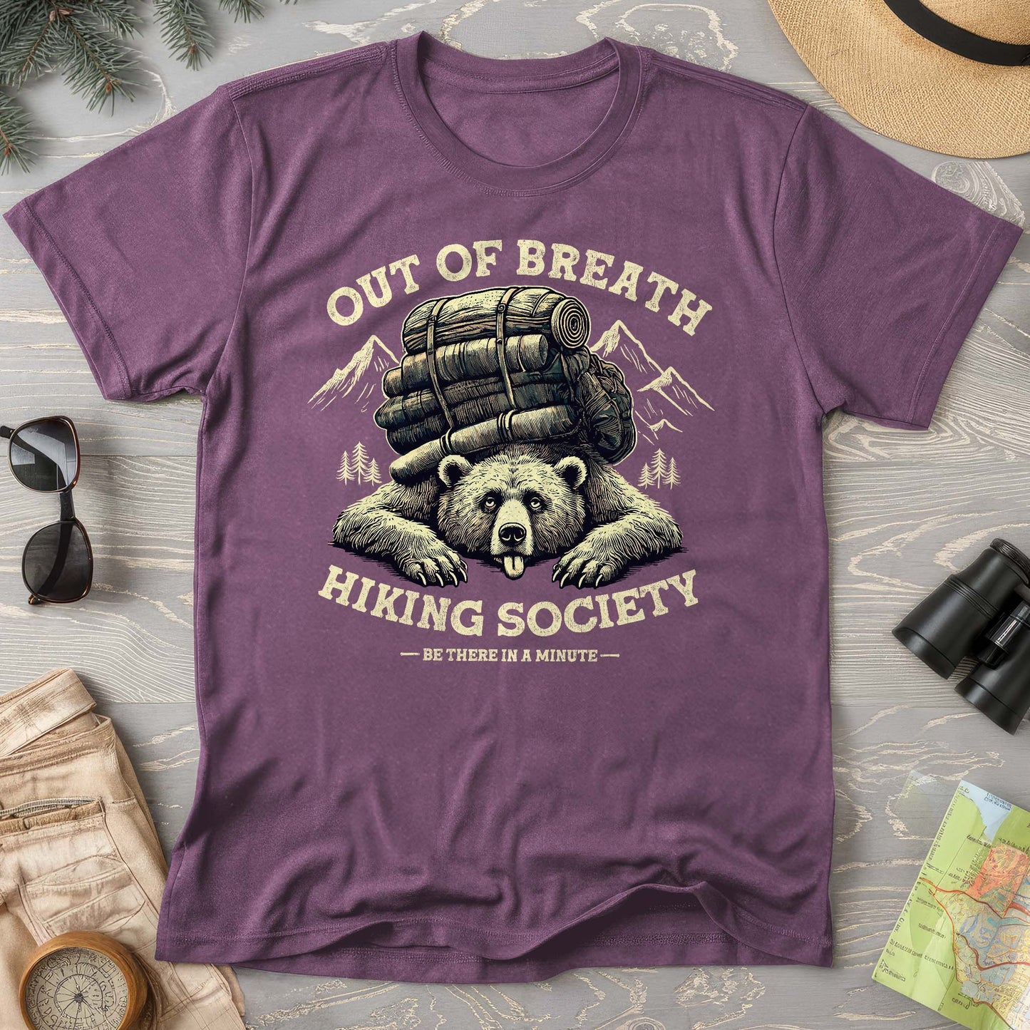 Out of Breath Hiking Society Comfort Colors T-Shirt