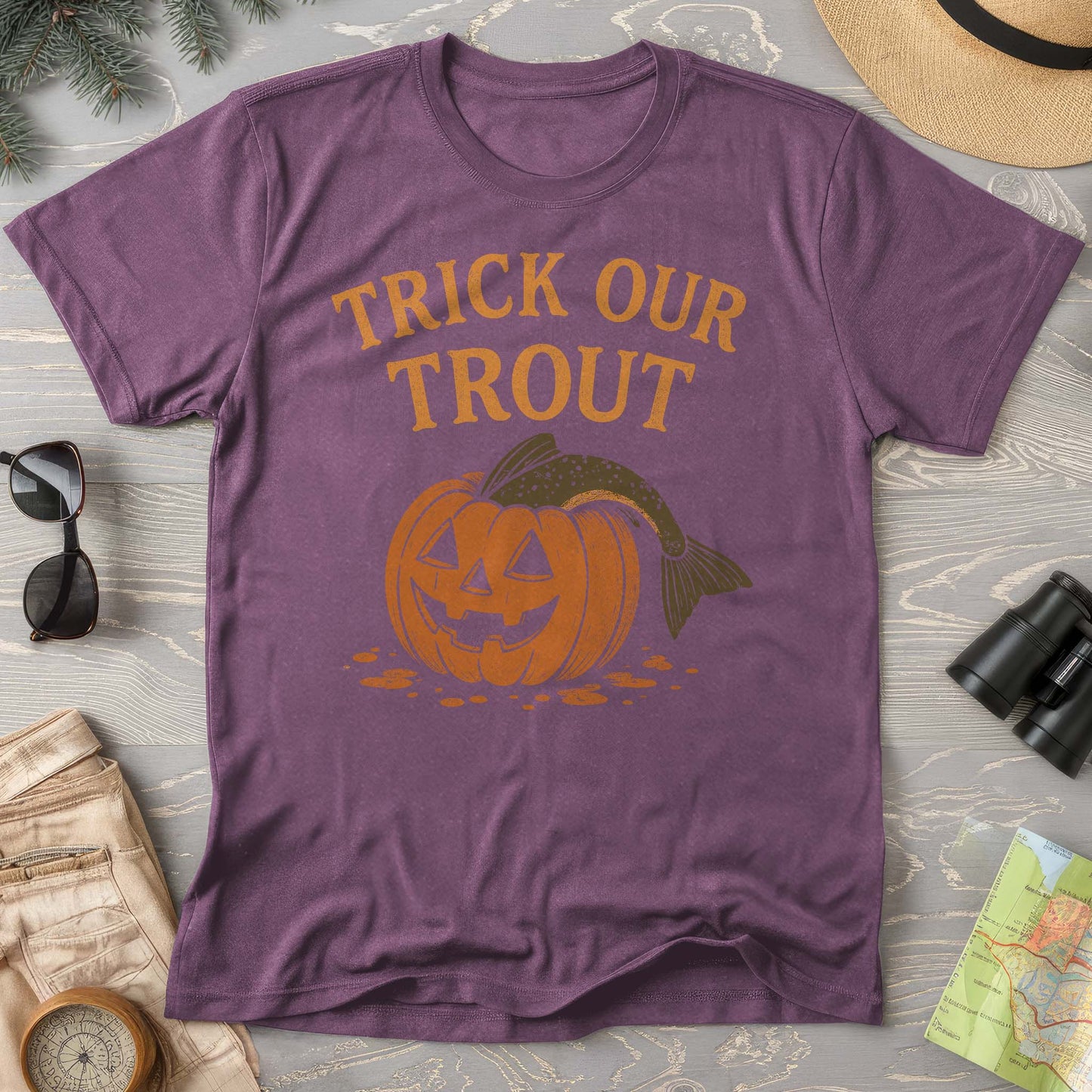 Trick or Trout Comfort Colors T-Shirt