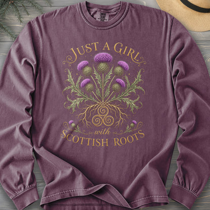Scottish Roots Girl Long Sleeve Shirt