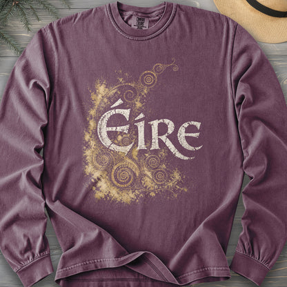 Éire Ancient Spirals Comfort Colors 6014 Long Sleeve