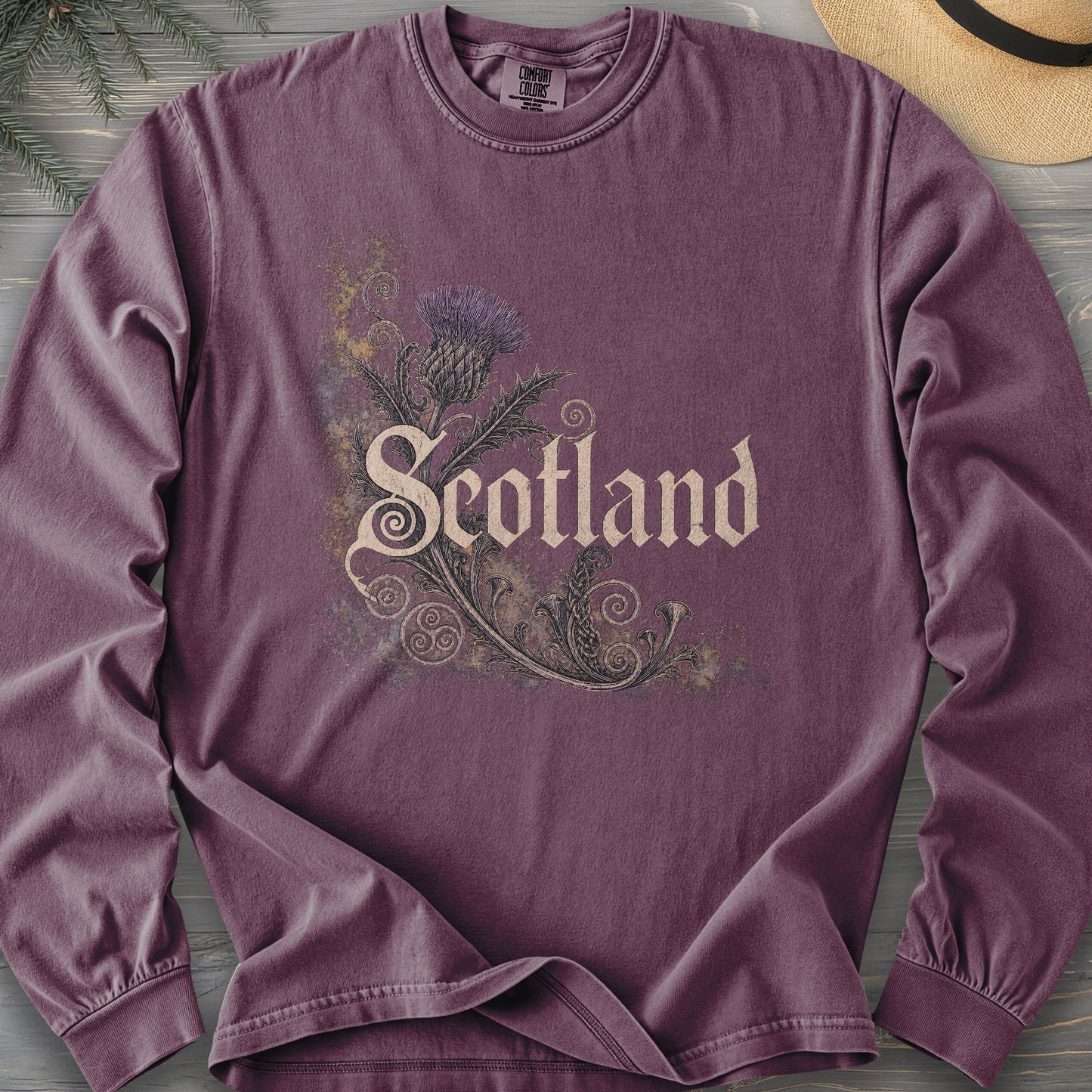 Scotland Ancient Symbols Comfort Colors 6014 Long Sleeve