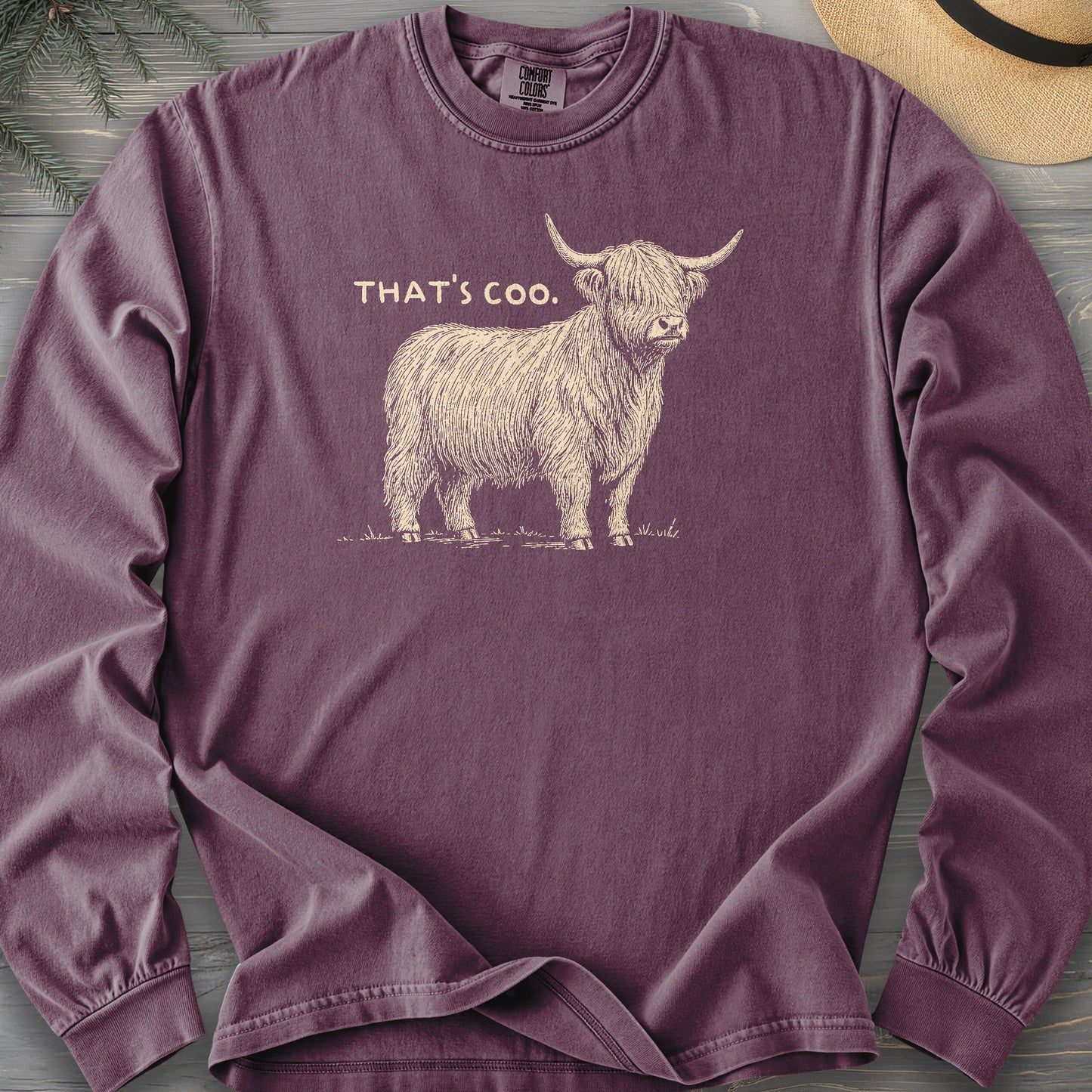 That's Coo Sketch Comfort Colors 6014 Long Sleeve