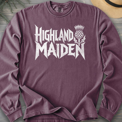 Highland Maiden Thistle Comfort Colors 6014 Long Sleeve
