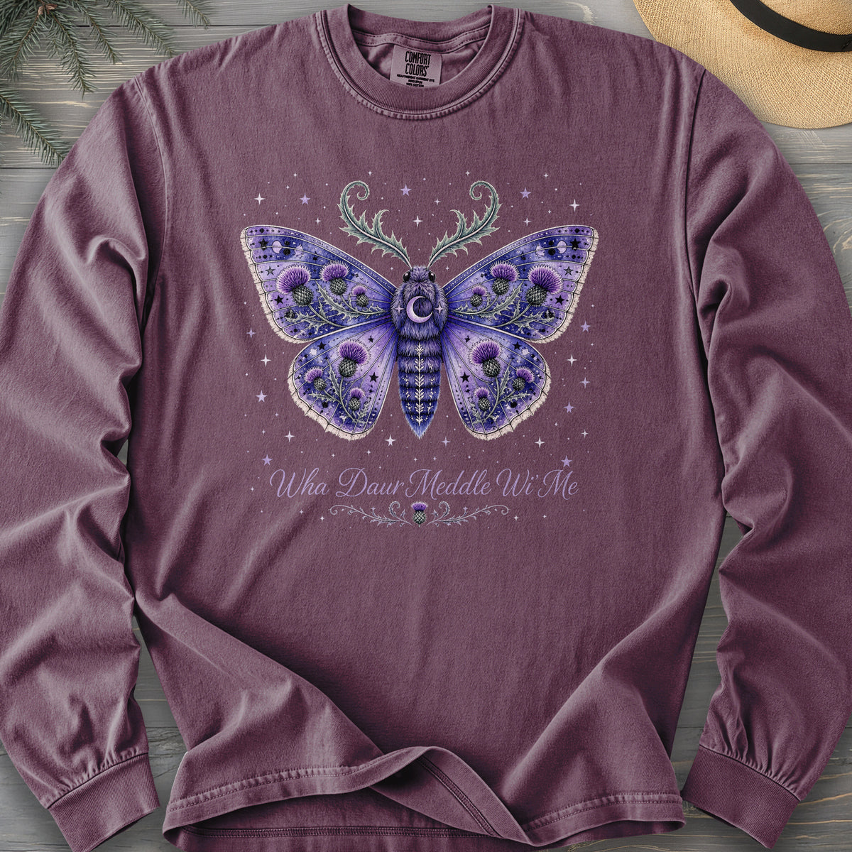 Wha Daur Meddle Wi' Me Comfort Colors 6014 Long Sleeve