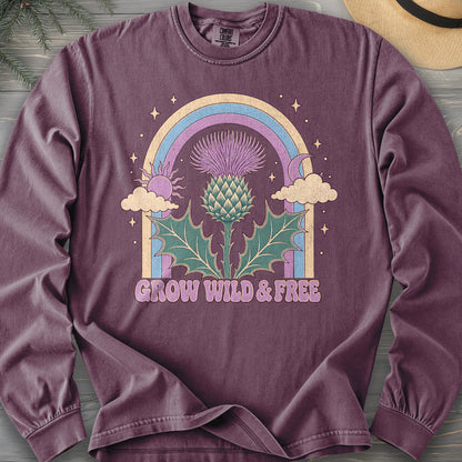 Wild & Free Thistle Comfort Colors 6014 Long Sleeve