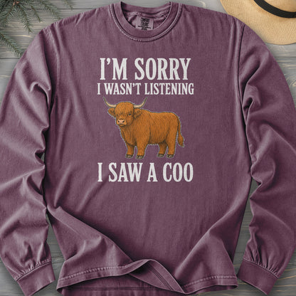 I Saw A Coo Comfort Colors 6014 Long Sleeve