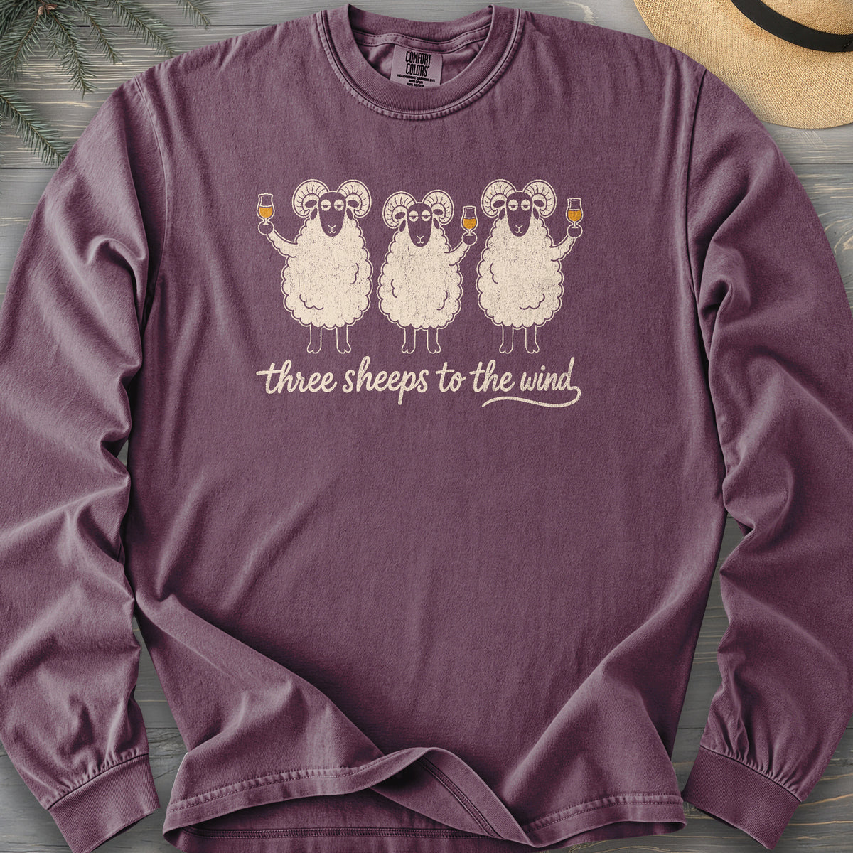 Three Sheeps Comfort Colors 6014 Long Sleeve