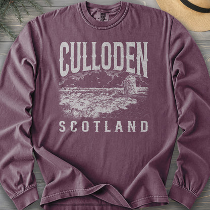 Culloden Scotland Sketch Comfort Colors 6014 Long Sleeve