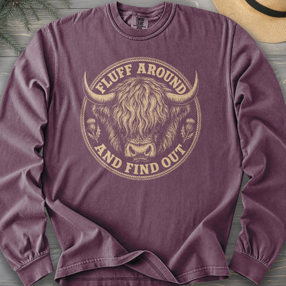 Fluff Around Coo Comfort Colors 6014 Long Sleeve