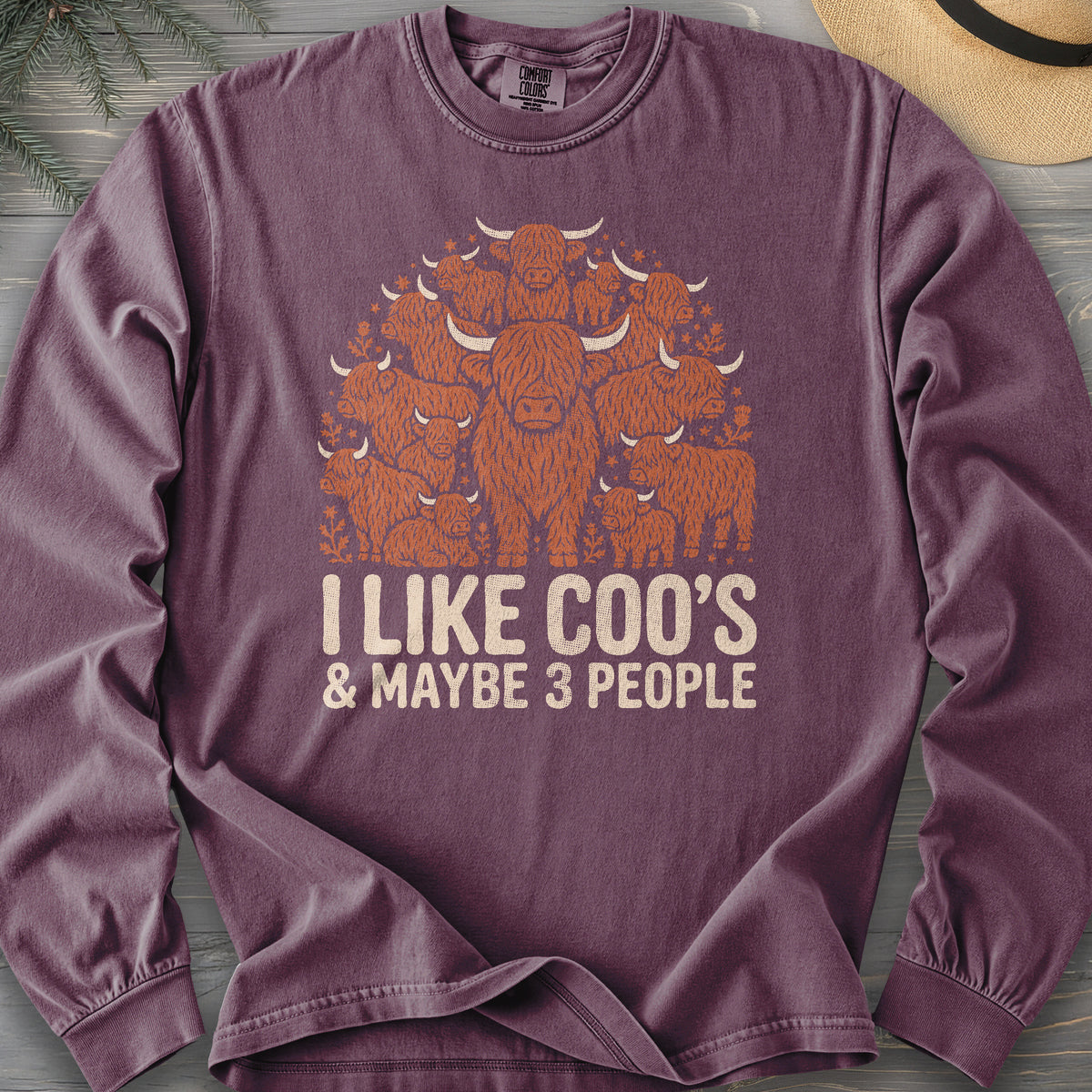 I Like Coos Comfort Colors 6014 Long Sleeve