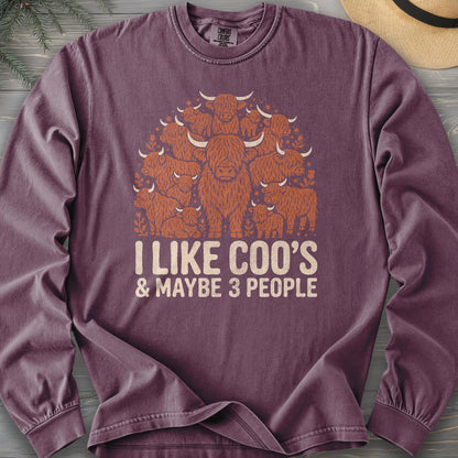 I Like Coos Comfort Colors 6014 Long Sleeve