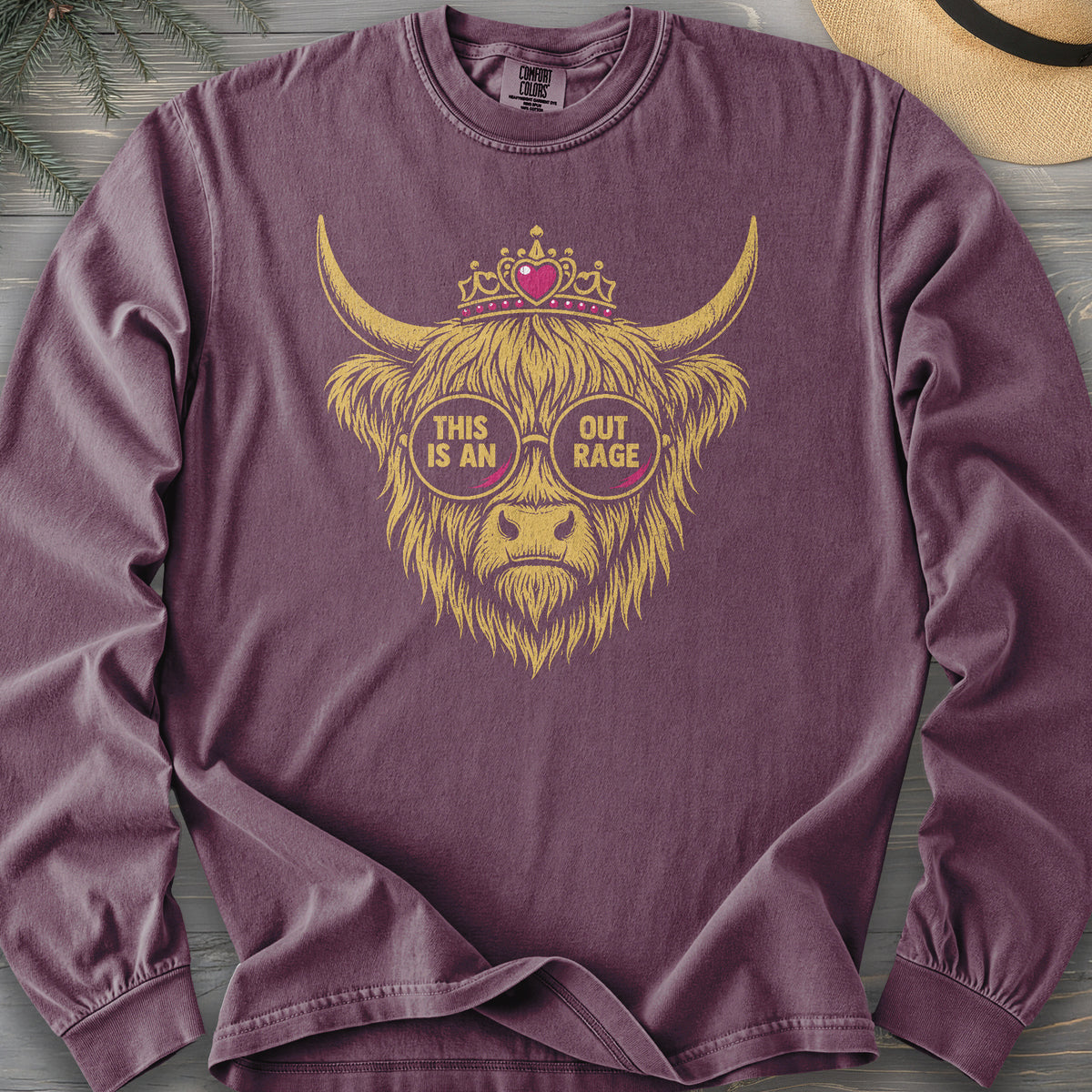 Outrage Coo Comfort Colors 6014 Long Sleeve